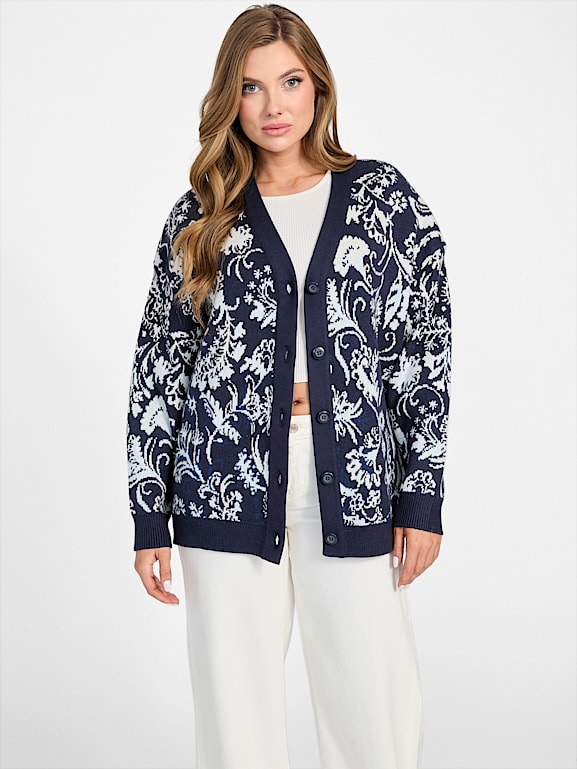 GUESS® Eco Melinda Jacquard Cardigan