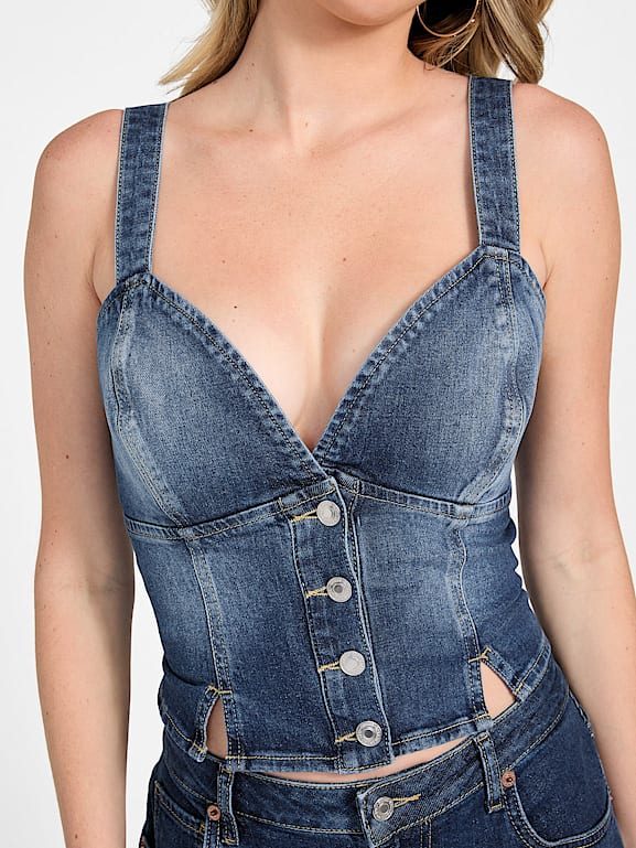 GUESS® Cathy Denim Bustier