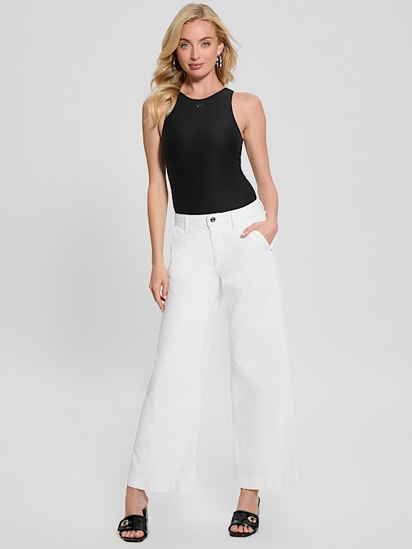 GUESS® Eco Zoya Cropped Wide Jeans