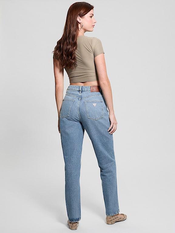 GUESS® Eco Destroyed Mom Jeans