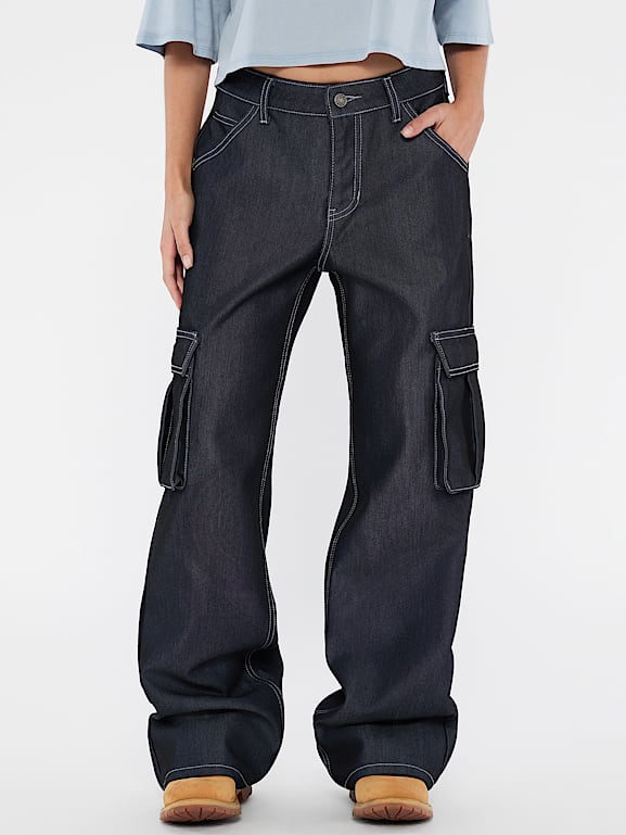 GUESS® GUESS Originals Metallic Cargo Jeans