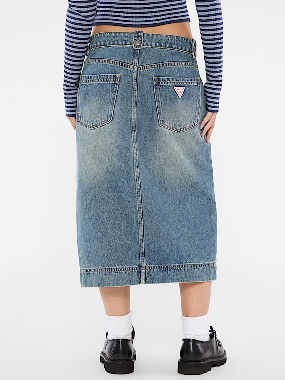 GUESS® GUESS Originals Denim Midi Skirt