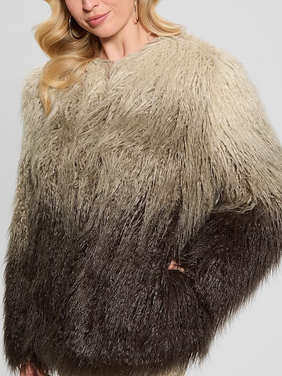 GUESS® Cristina Faux-Fur Ombré Jacket