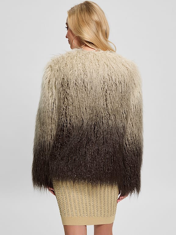 GUESS® Cristina Faux-Fur Ombré Jacket