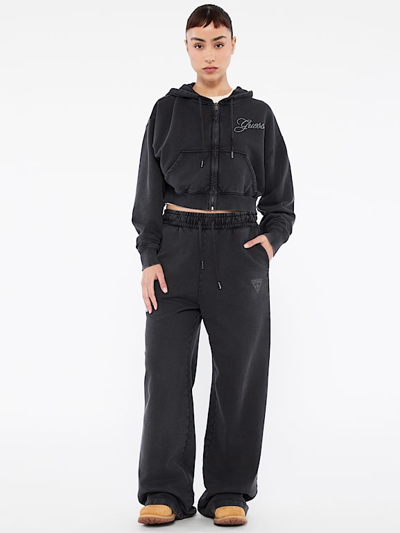 GUESS® GUESS Originals Eco Rhinestone Crop Hoodie