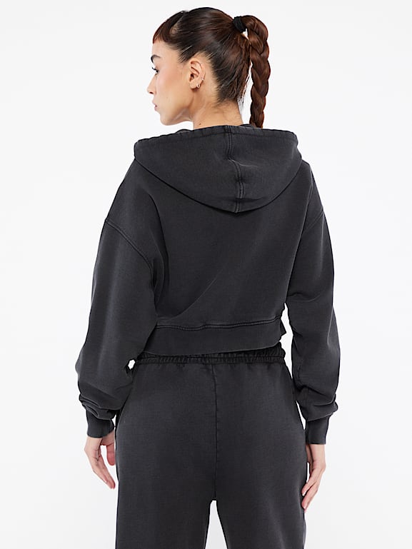 GUESS® GUESS Originals Eco Rhinestone Crop Hoodie