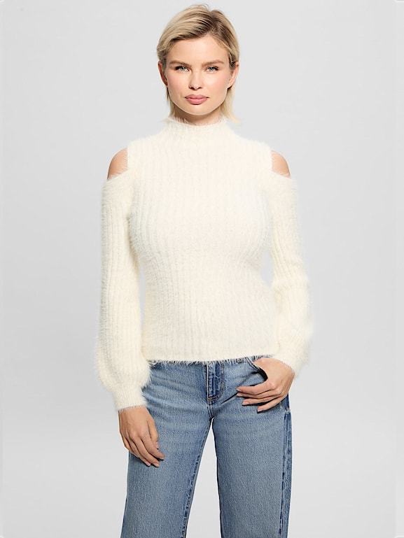 GUESS® Takara Fuzzy Sweater