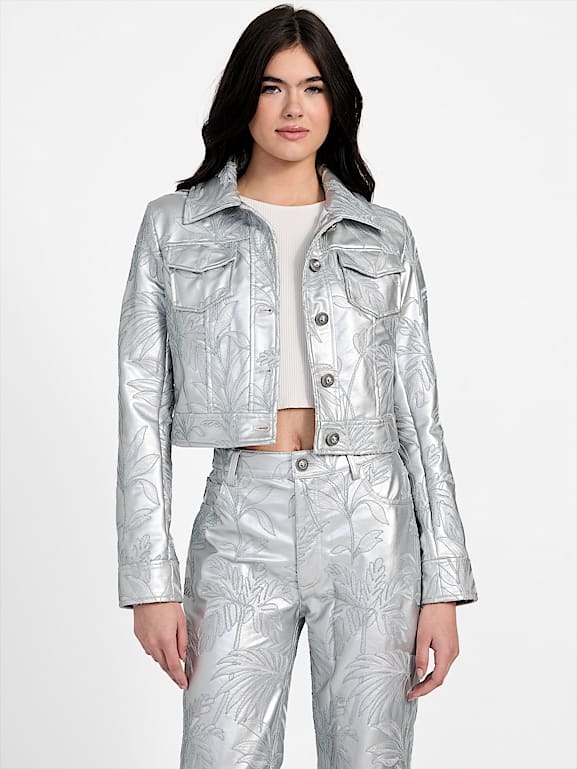 GUESS® Clelia Embroidered Trucker Jacket