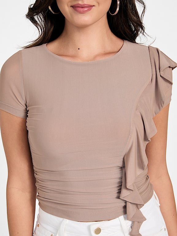 GUESS® Eco Verdiana Ruffle Top