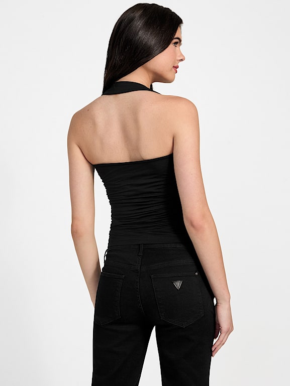 トップス G GUESS® Eco Nora Halter Shirred Tank