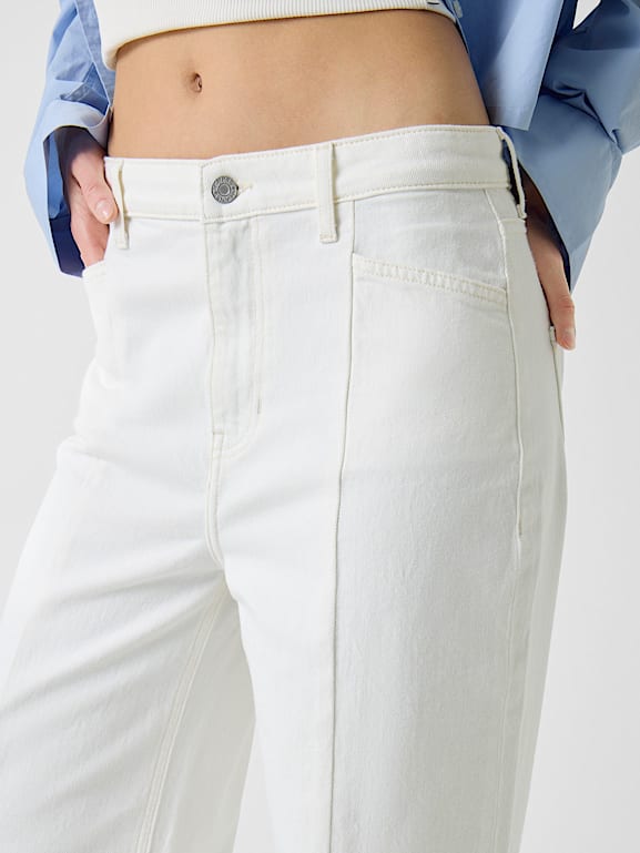 ジームス GUESS® G11 Seamed Crop Wide-Leg Jeans