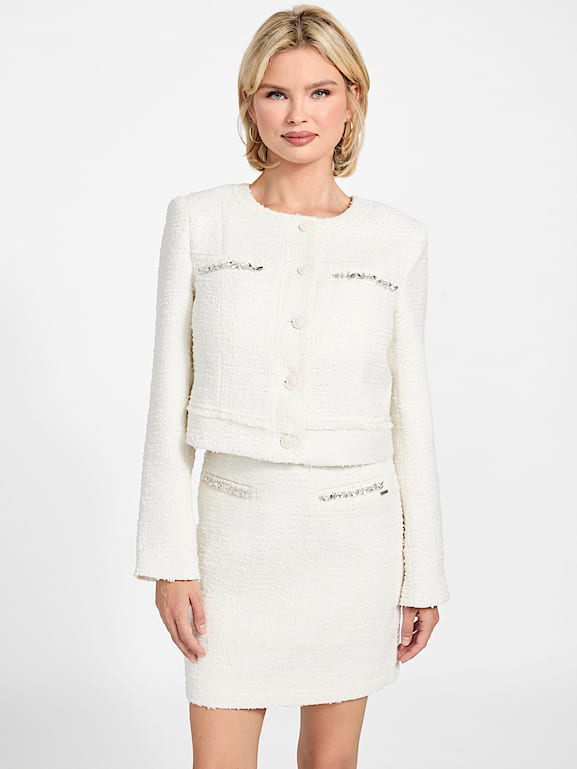 GUESS® Eco Clotilde Tweed Jacket
