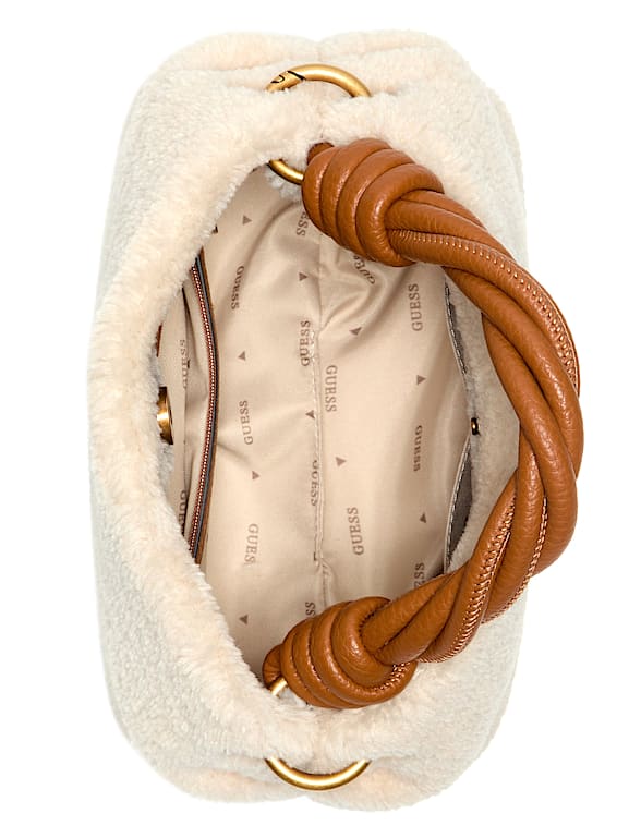GUESS® Shaida Shearling Top-Handle Crossbody