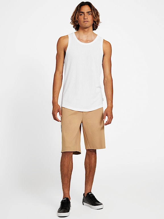 GUESS® Mateo Logo-Tape Shorts