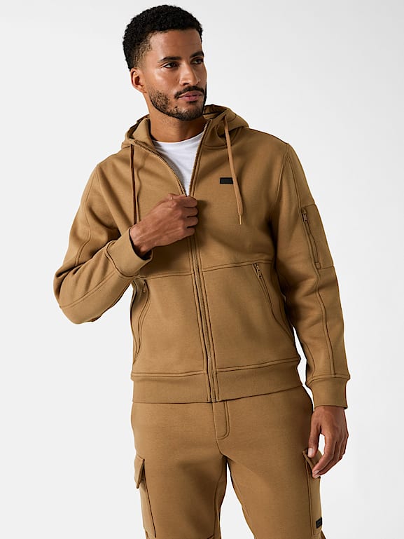 GUESS® Joel Full-Zip Fleece Hoodie
