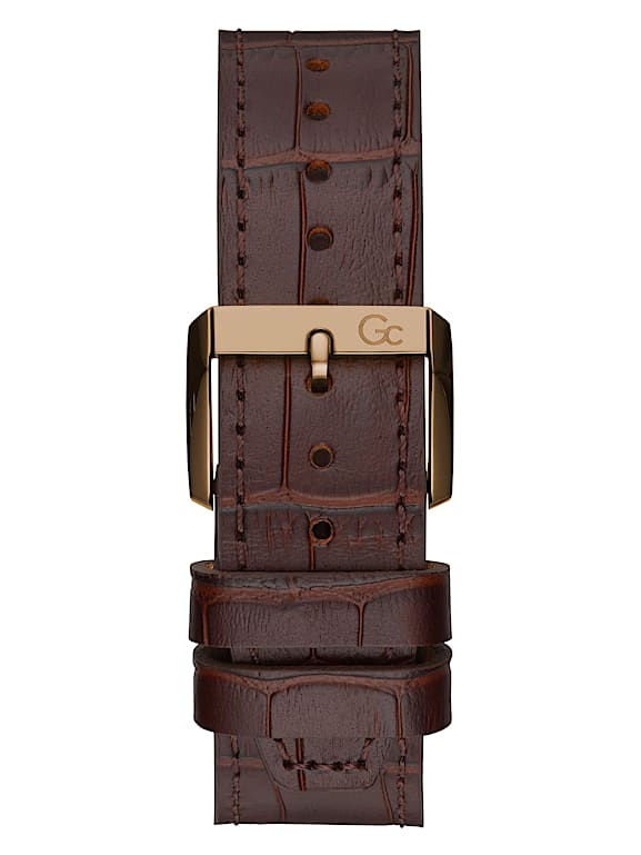 GUESS® Gc Green and Leather Chronograph Watch