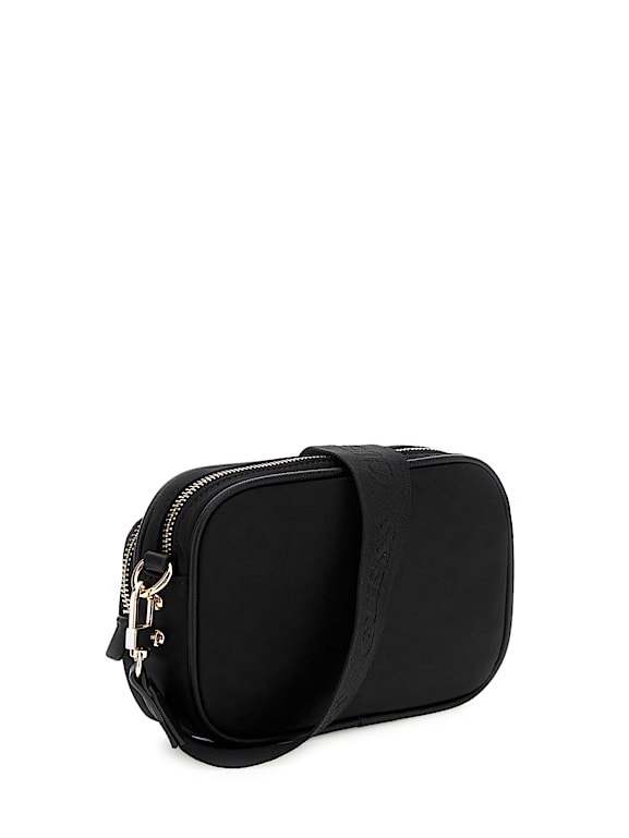 Sac Bandoulière GUESS Eco Gemma Mini Crossbody - Couleur Olive - 100% Polyester - Neuf Avec étiquettes