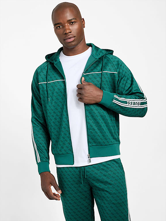 GUESS® Eco Parimo Jacquard Full-Zip Hoodie