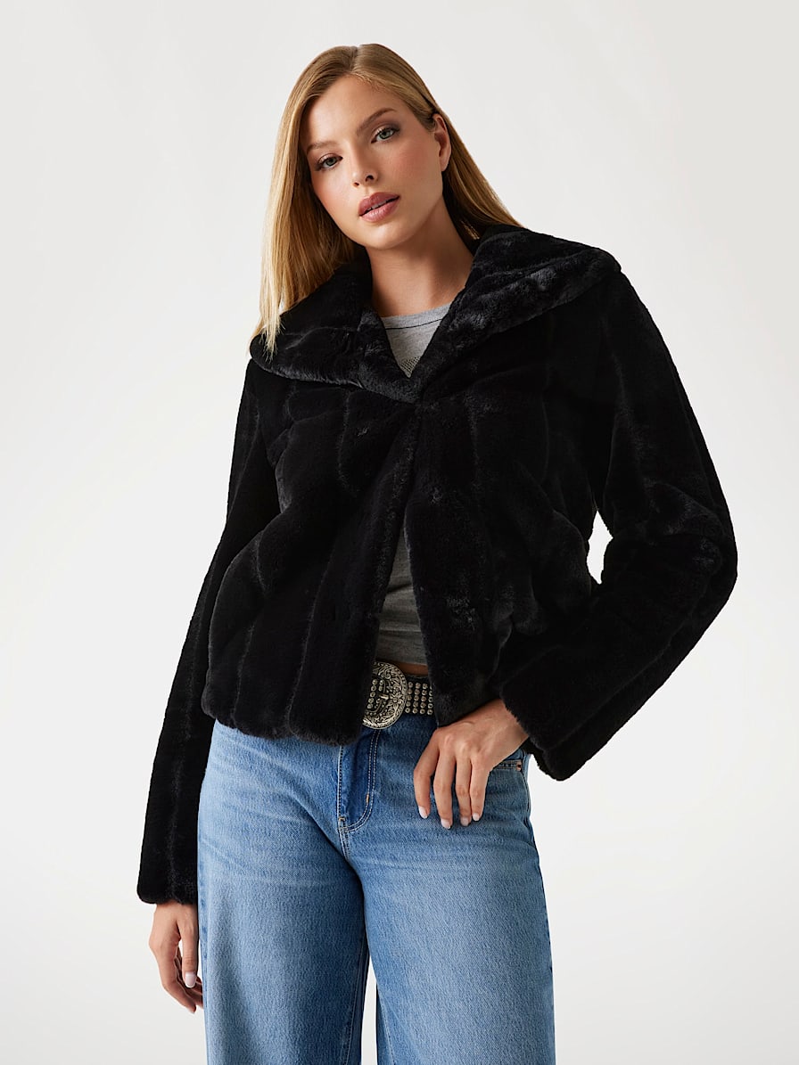 Faux fur jacket