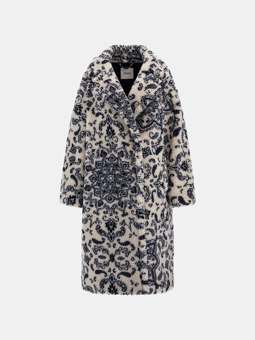 Guess leopard 2025 print coat
