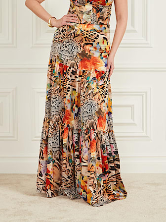 Marciano floral print long skirt