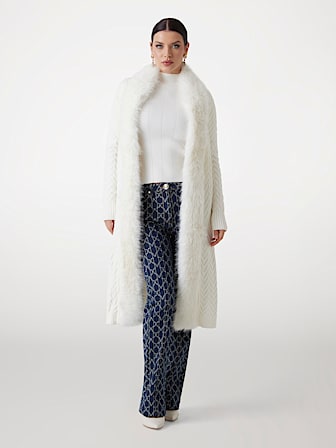 Marciano faux fur cardigan