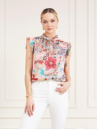 Blusa stampa all over Marciano