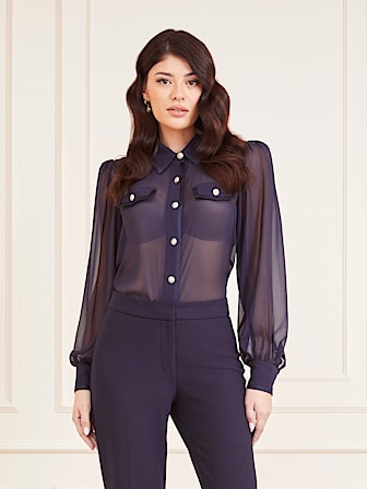 Marciano jewel buttons shirt