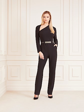 Marciano belted flare jumpsuit