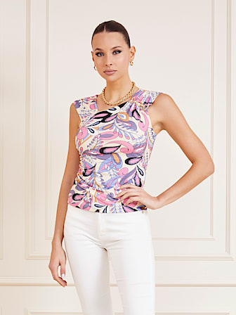 Top stampa lurex paisley Marciano