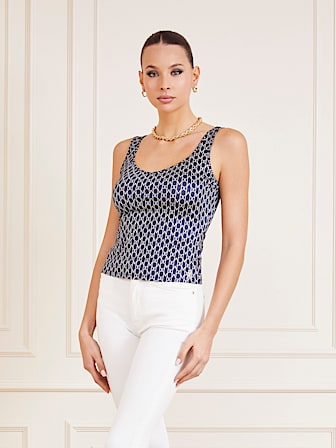 Marciano all over logo top