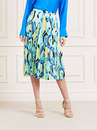 Marciano all over print midi skirt