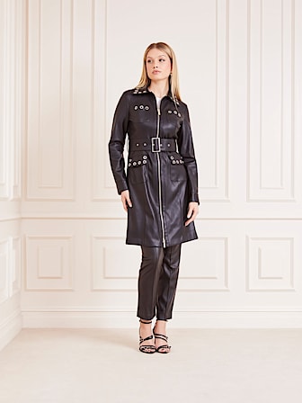 Marciano faux leather trench