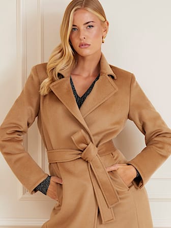 Marciano belted wool coat