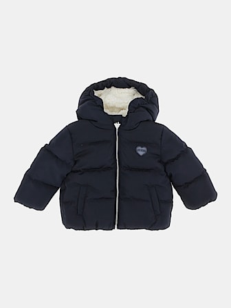 Faux sherpa hood jacket