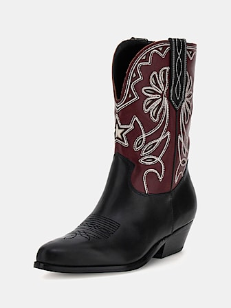 Ginnie genuine leather cowboy boots