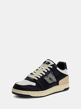 Sava Low mixed-leather sneakers