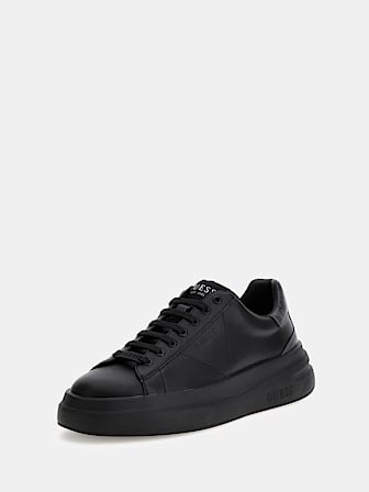 Guess black leather shoes shop