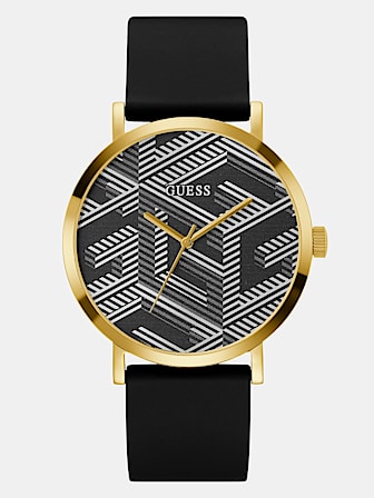 Analogowy zegarek z printem G Cube