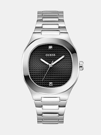 Stainless steel analogue watch