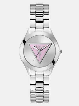 Analogue watch with logo on dial