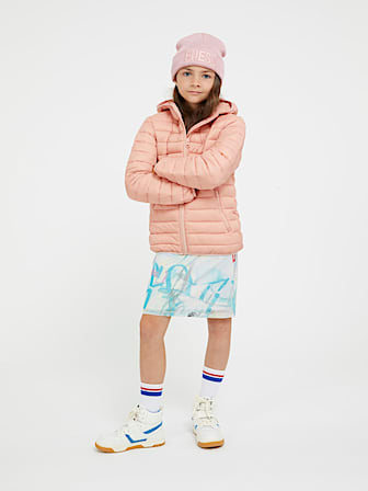 Veste Coupe-vent Guess Pour Fille Taille 8 Ans - Couleur Blanc, Matière Microaérée - Occasion Très Bon état