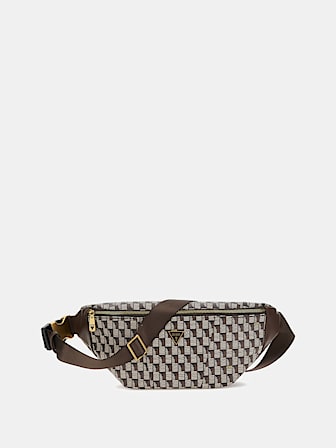 Torino geometric-print belt bag