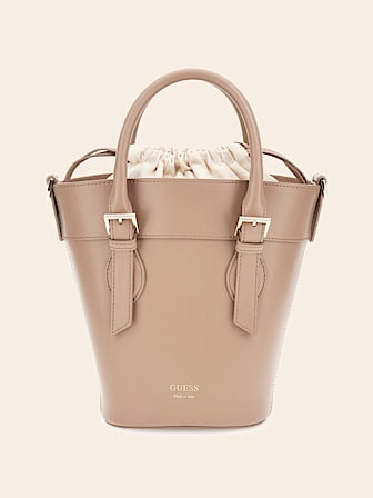 Mini torebka bucket bag z mieszanki skóry model Diana