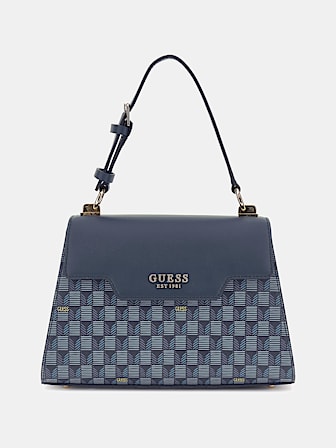 Hallie geometric-print handbag