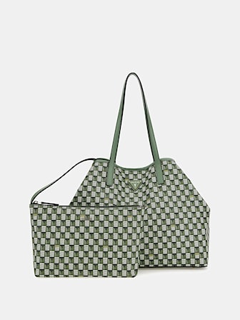 Geometrik Vikky maksi shopper çanta