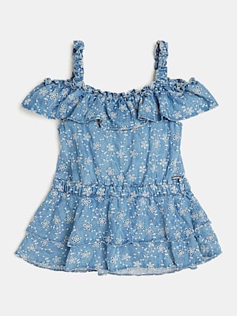 TOP AVEC VOLANTS BRODERIE ANGLAISE