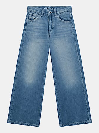 Jeans wijde pijpen hoge taille