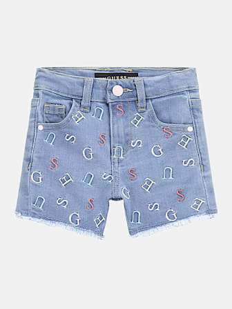 Jeans-Shorts Stickerei