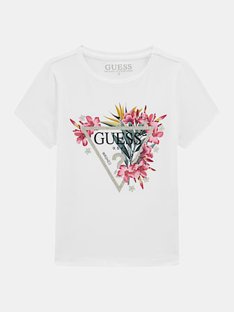 T-shirt elástica logo flores